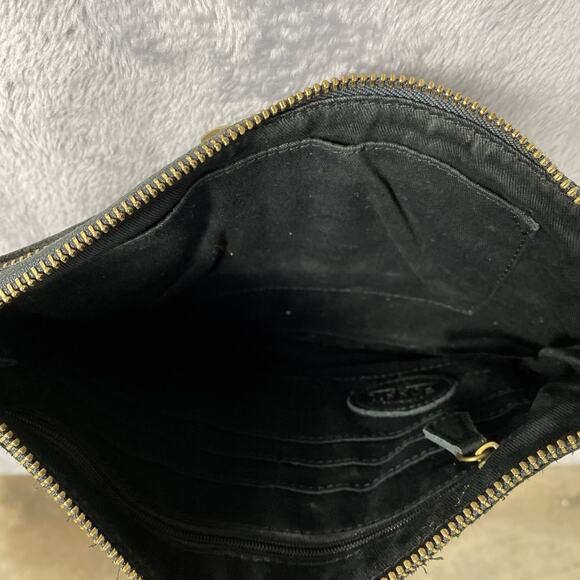 FOSSIL Black Leather Small Satchel‎ Crossbody Shoulder Messenger Bag Purse - Picture 7 of 10